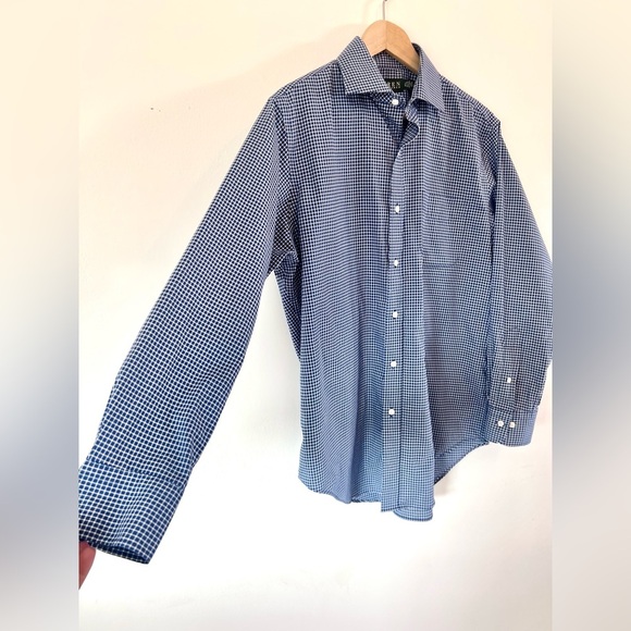Lauren Ralph Lauren Classic Fit Wrinkle Free Plaid Button Down Shirt - Picture 3 of 10